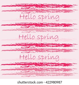 Abstract geometric composition in  white and pastel pink. Modern abstract design poster, cover, card design.