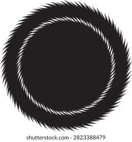 Abstract geometric concentric circle vector design element