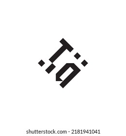 AT abstract geometric concept logo in high quality professional design that will be best for street style