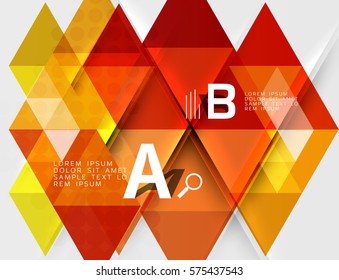 Abstract geometric concept. Modern business brochure or leaflet, flyer and cover template