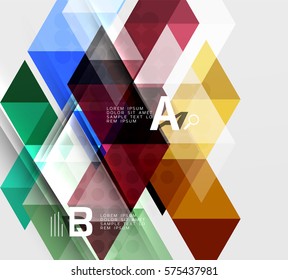 Abstract geometric concept. Modern business brochure or leaflet, flyer and cover template