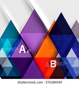 Abstract geometric concept. Modern business brochure or leaflet, flyer and cover template