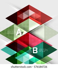 Abstract geometric concept. Modern business brochure or leaflet, flyer and cover template