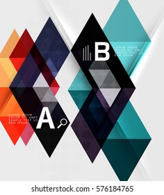 Abstract geometric concept. Modern business brochure or leaflet, flyer and cover template