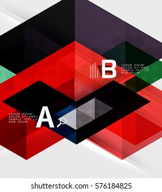 Abstract geometric concept. Modern business brochure or leaflet, flyer and cover template