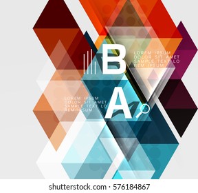 Abstract geometric concept. Modern business brochure or leaflet, flyer and cover template