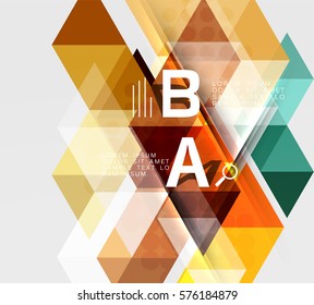 Abstract geometric concept. Modern business brochure or leaflet, flyer and cover template