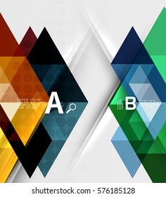 Abstract geometric concept. Modern business brochure or leaflet, flyer and cover template