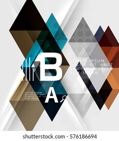 Abstract geometric concept. Modern business brochure or leaflet, flyer and cover template