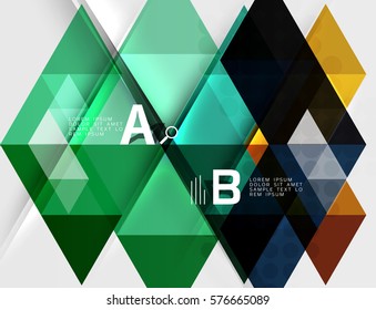 Abstract geometric concept. Modern business brochure or leaflet, flyer and cover template
