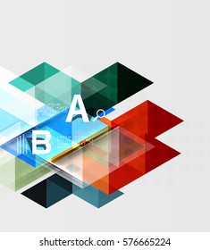 Abstract geometric concept. Modern business brochure or leaflet, flyer and cover template