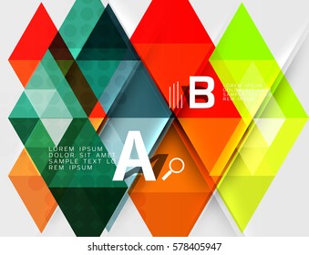 Abstract geometric concept. Modern business brochure or leaflet, flyer and cover template