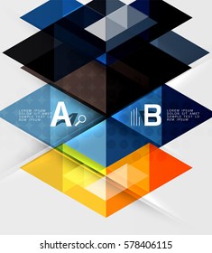 Abstract geometric concept. Modern business brochure or leaflet, flyer and cover template