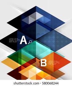 Abstract geometric concept. Modern business brochure or leaflet, flyer and cover template