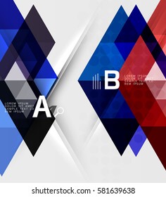 Abstract geometric concept. Modern business brochure or leaflet, flyer and cover template