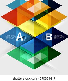 Abstract geometric concept. Modern business brochure or leaflet, flyer and cover template