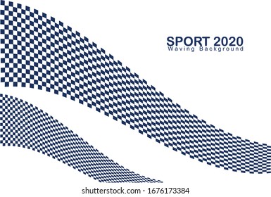 Abstract geometric concept Sport games 2020 background. vector template.