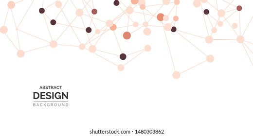 Abstract geometric connect lines and dots