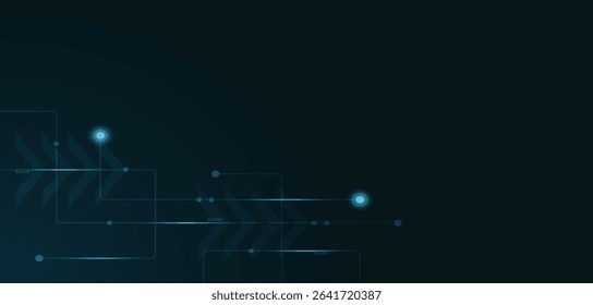 abstract geometric connect lines dots simple technology background