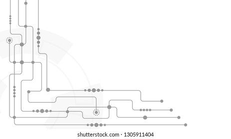 Abstract geometric connect lines and dots.Simple technology graphic background.Illustration Vector design Network and Connection concept.