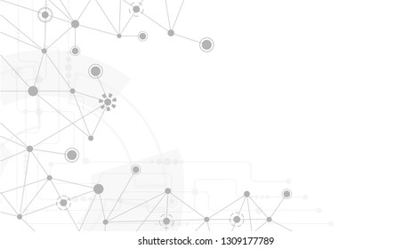 Abstract geometric connect lines and dots.Simple technology graphic background.Illustration Vector design Network and Connection concept.