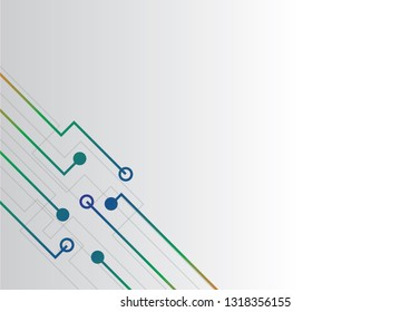 Abstract geometric connect lines and dots.Simple technology graphic background.Illustration Vector design Network and Connection concept.