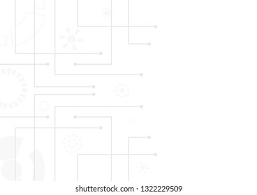 Abstract geometric connect lines and dots.Simple technology graphic background.Illustration Vector design Network and Connection concept.