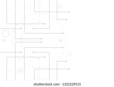 Abstract geometric connect lines and dots.Simple technology graphic background.Illustration Vector design Network and Connection concept.