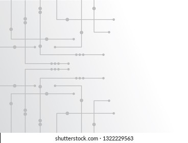Abstract geometric connect lines and dots.Simple technology graphic background.Illustration Vector design Network and Connection concept.
