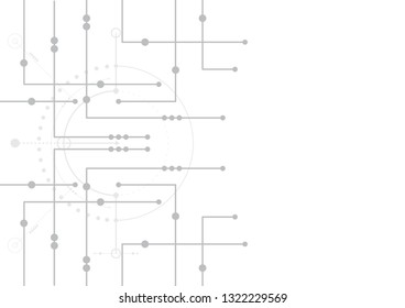 Abstract geometric connect lines and dots.Simple technology graphic background.Illustration Vector design Network and Connection concept.