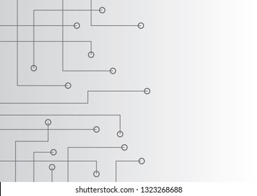 Abstract geometric connect lines and dots.Simple technology graphic background.Illustration Vector design Network and Connection concept.