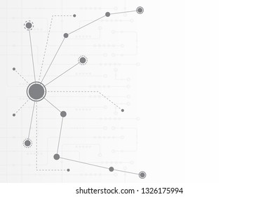 Abstract geometric connect lines and dots.Simple technology graphic background.Illustration Vector design Network and Connection concept.