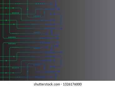 Abstract geometric connect lines and dots.Simple technology graphic background.Illustration Vector design Network and Connection concept.