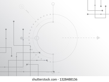 Abstract geometric connect lines and dots.Simple technology graphic background.Illustration Vector design Network and Connection concept.