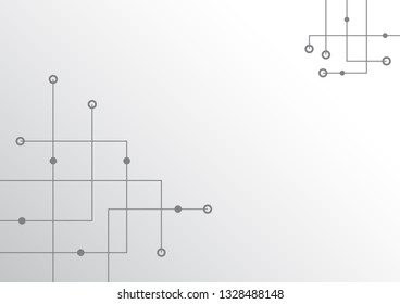 Abstract geometric connect lines and dots.Simple technology graphic background.Illustration Vector design Network and Connection concept.