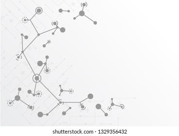 Abstract geometric connect lines and dots.Simple technology graphic background.Illustration Vector design Network and Connection concept.
