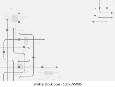 Abstract geometric connect lines and dots.Simple technology graphic background.Illustration Vector design Network and Connection concept.