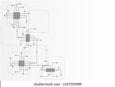 Abstract geometric connect lines and dots.Simple technology graphic background.Illustration Vector design Network and Connection concept.