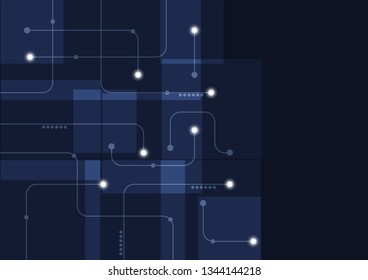 Abstract geometric connect lines and dots.Simple technology graphic background.Illustration Vector design Network and Connection concept.