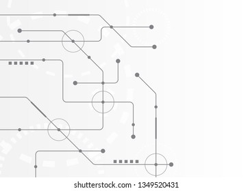 Abstract geometric connect lines and dots.Simple technology graphic background.Illustration Vector design Network and Connection concept.