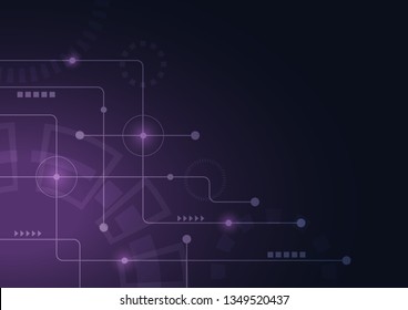 Abstract geometric connect lines and dots.Simple technology graphic background.Illustration Vector design Network and Connection concept.
