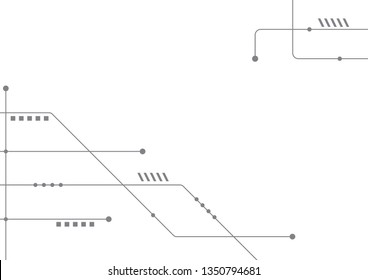 Abstract geometric connect lines and dots.Simple technology graphic background.Illustration Vector design Network and Connection concept.
