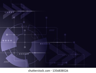 Abstract geometric connect lines and dots.Simple technology graphic background.Illustration Vector design Network and Connection concept.