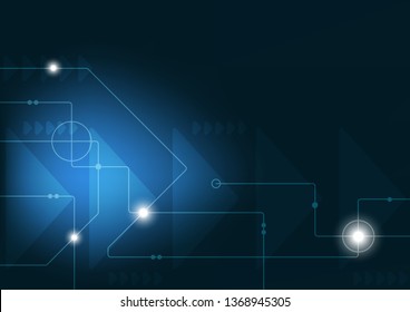 Abstract geometric connect lines and dots.Simple technology graphic background.Illustration Vector design Network and Connection concept.