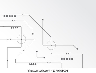 Abstract geometric connect lines and dots.Simple technology graphic background.Illustration Vector design Network and Connection concept.