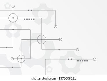 Abstract geometric connect lines and dots.Simple technology graphic background.Illustration Vector design Network and Connection concept.