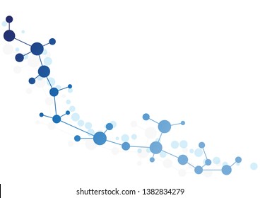 Abstract geometric connect lines and dots.Simple technology graphic background.Illustration Vector design Network and Connection concept.