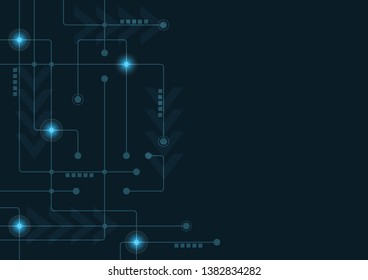 Abstract geometric connect lines and dots.Simple technology graphic background.Illustration Vector design Network and Connection concept.