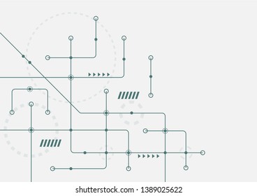 Abstract geometric connect lines and dots.Simple technology graphic background.Illustration Vector design Network and Connection concept.