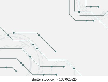 Abstract geometric connect lines and dots.Simple technology graphic background.Illustration Vector design Network and Connection concept.